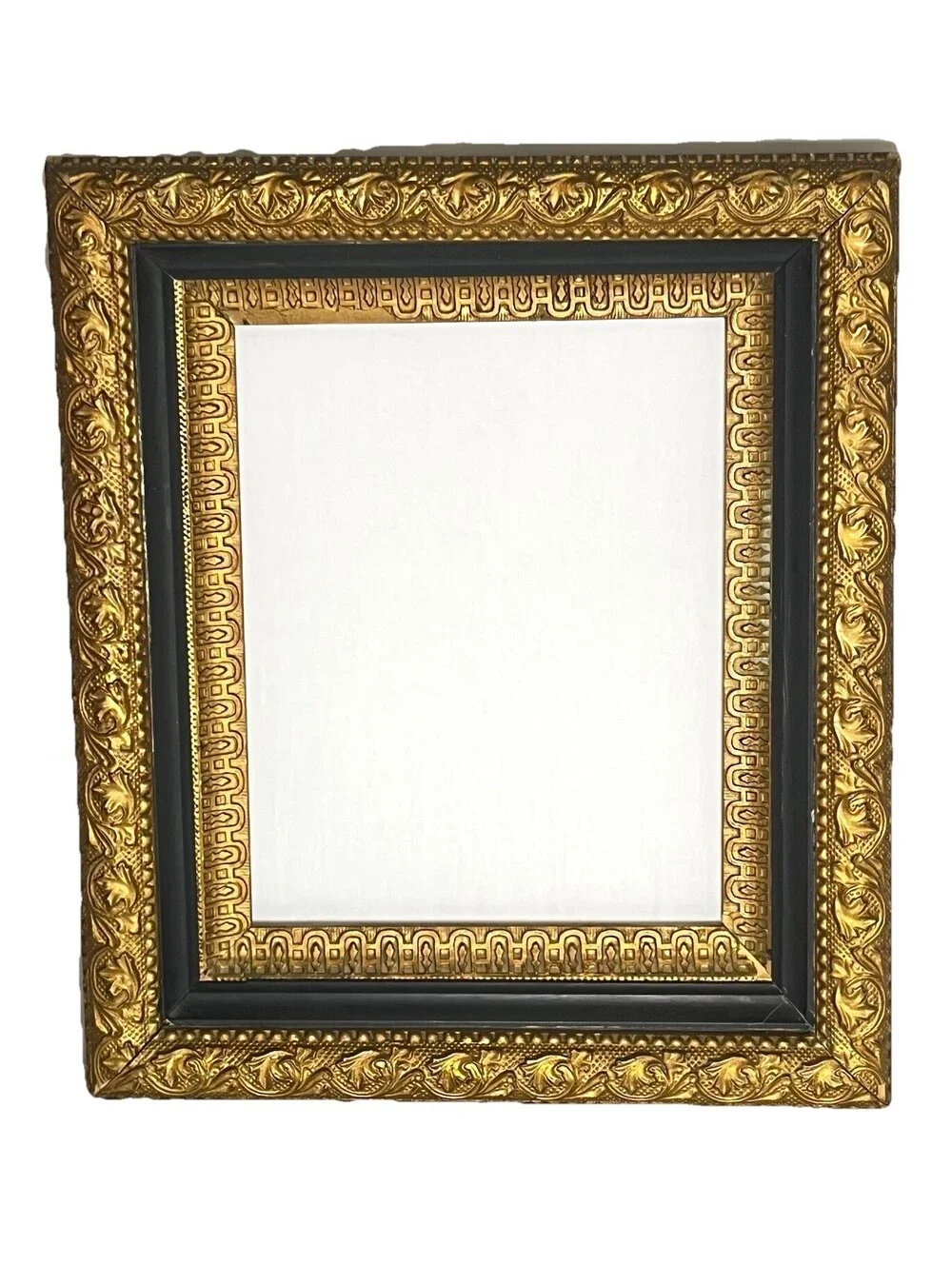 Vintage Fits 8 x 10 French Ornate Picture Frame Wood Gold Gilt Fine Art  A